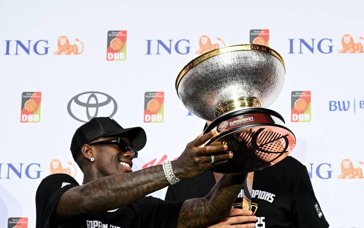 Empfang Basketball-Nationalmannschaft nach Titelgewinn