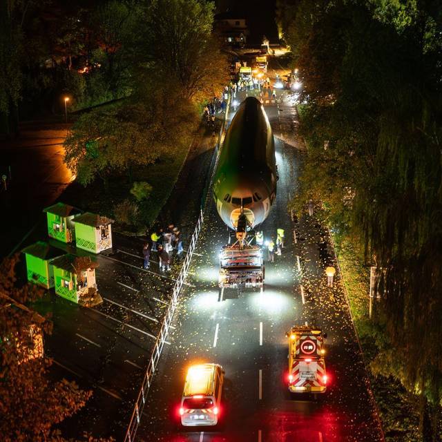 Ankunft Airbus A310 am Serengeti-Park