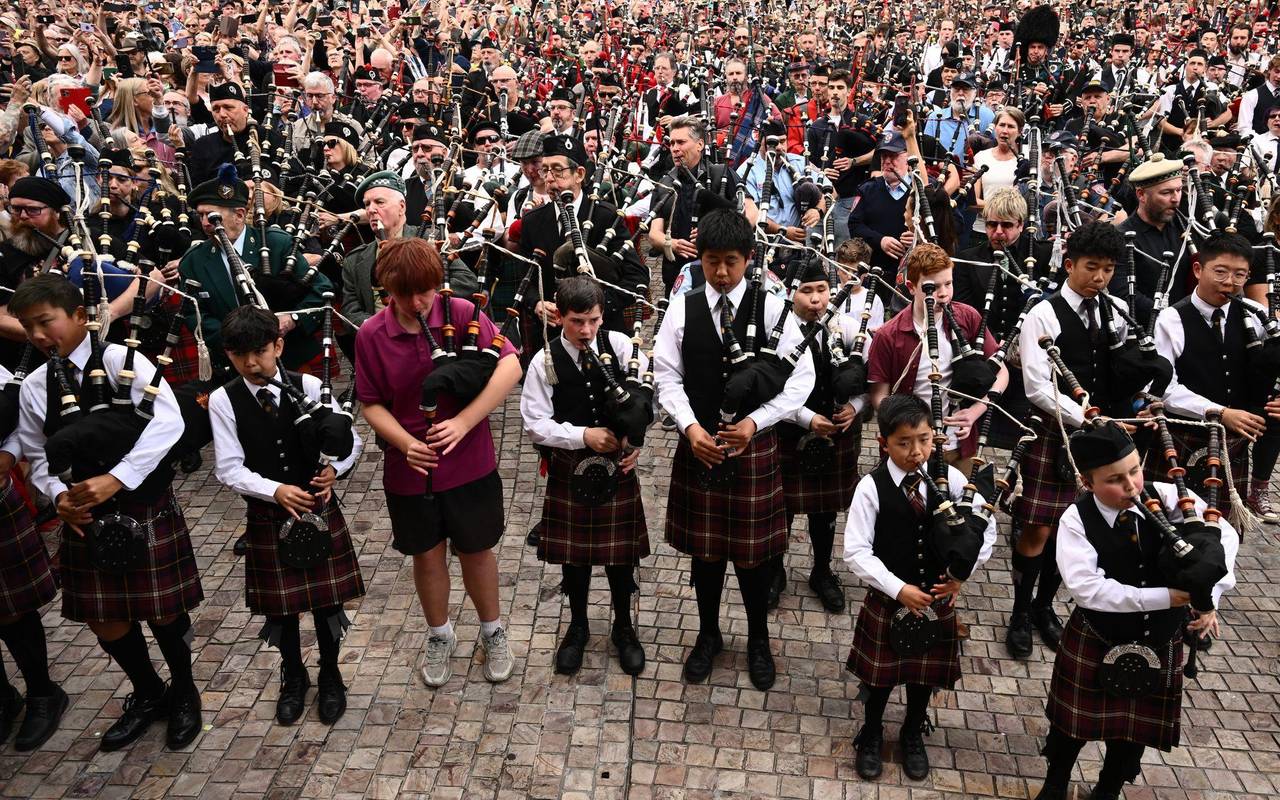 Weltrekord im Dudelsackspielen