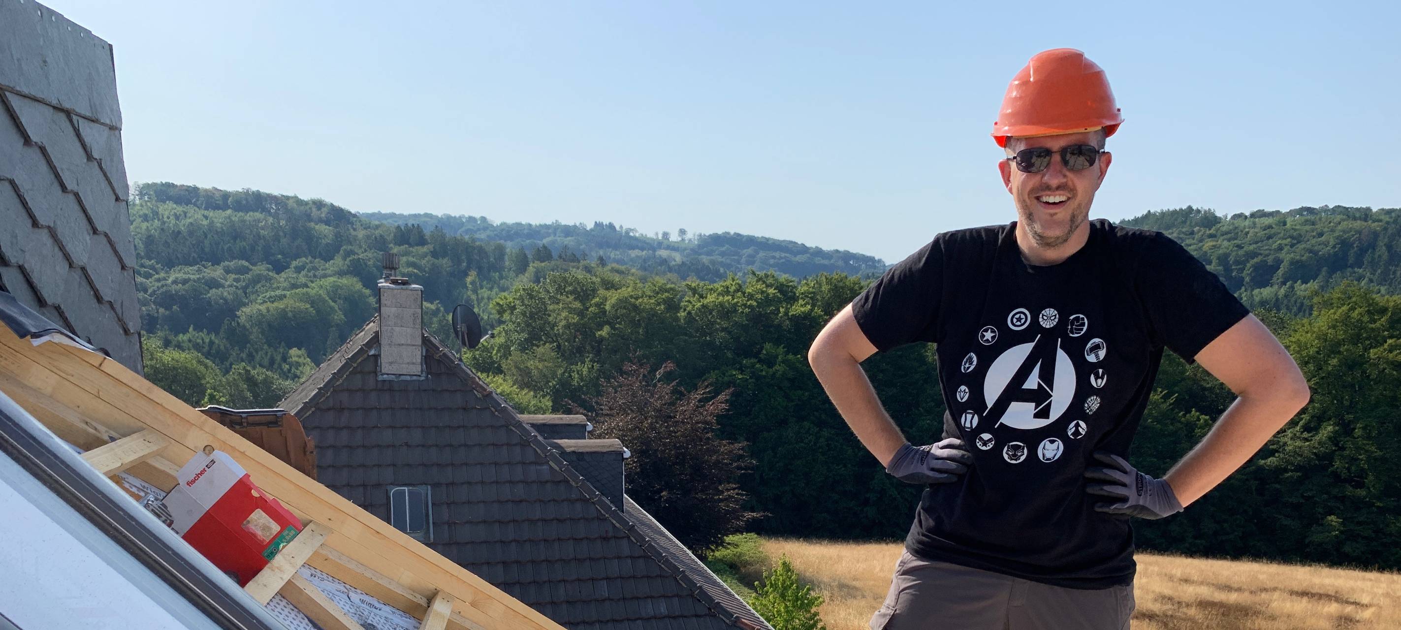 Sascha als Dachdecker