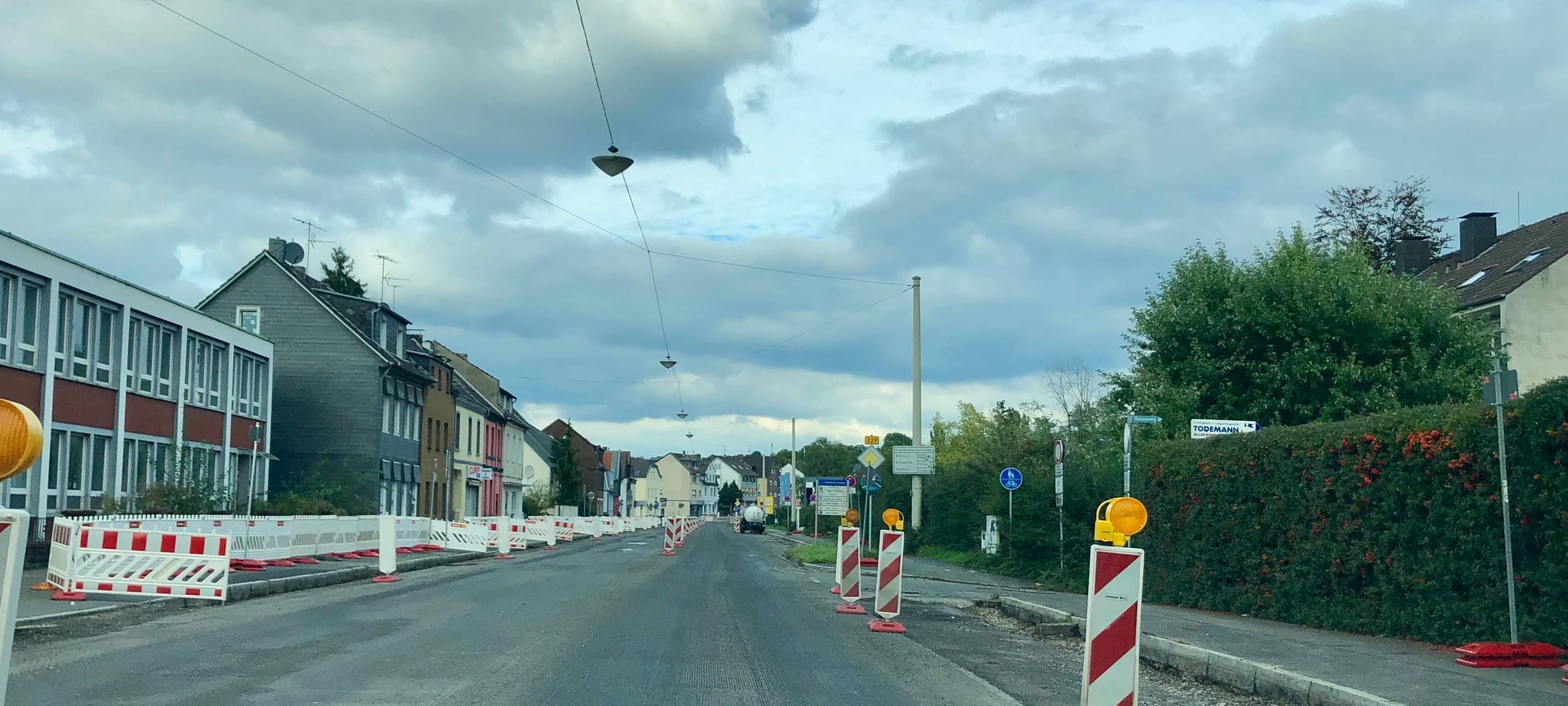 Baustelle Landwehr fast fertig