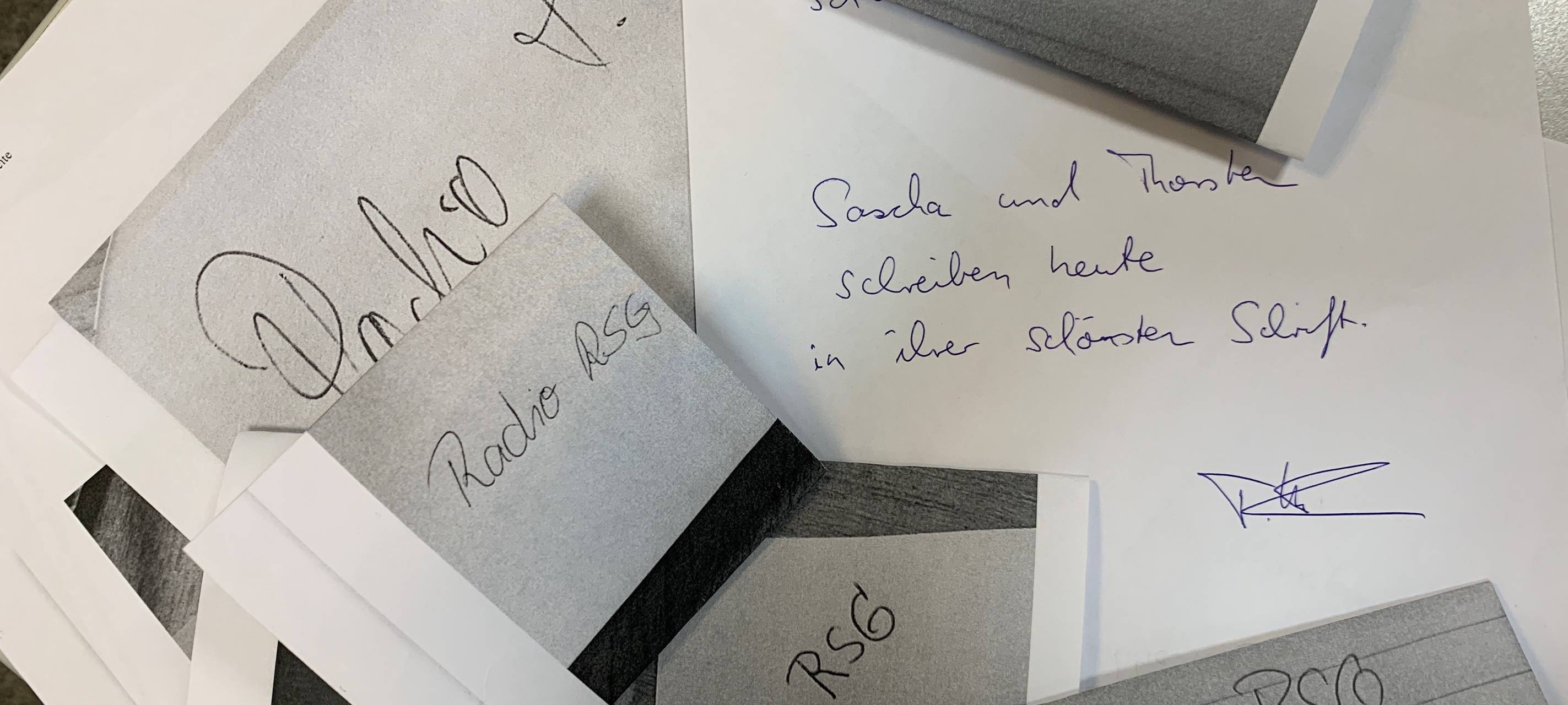 Unterschriften-Analyse in der Morgenshow