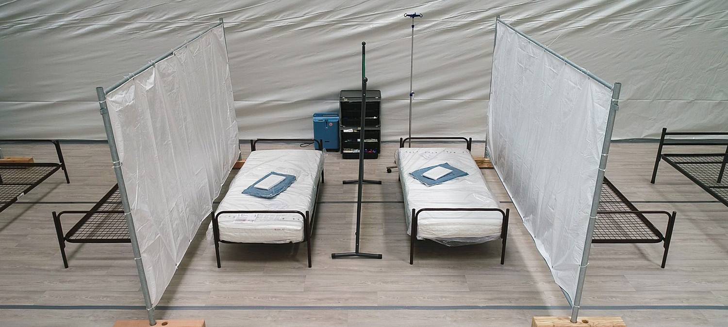 Notkrankenhaus wird ab heute aufgebaut