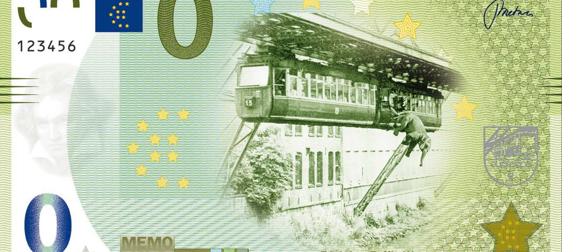 Null-Euroschein mit "Tuffi"