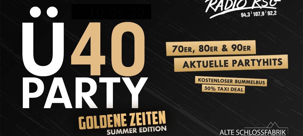 Die RSG Ü40-Party in der Alten Schlossfabrik