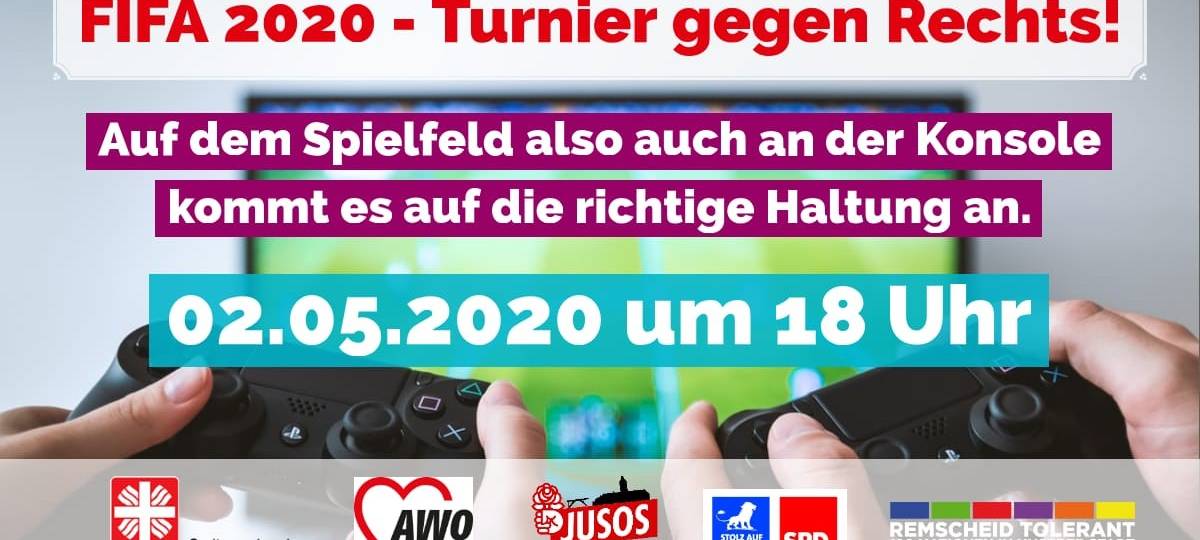 Anmeldung: FIFA 2020 - Turnier gegen Rechts
