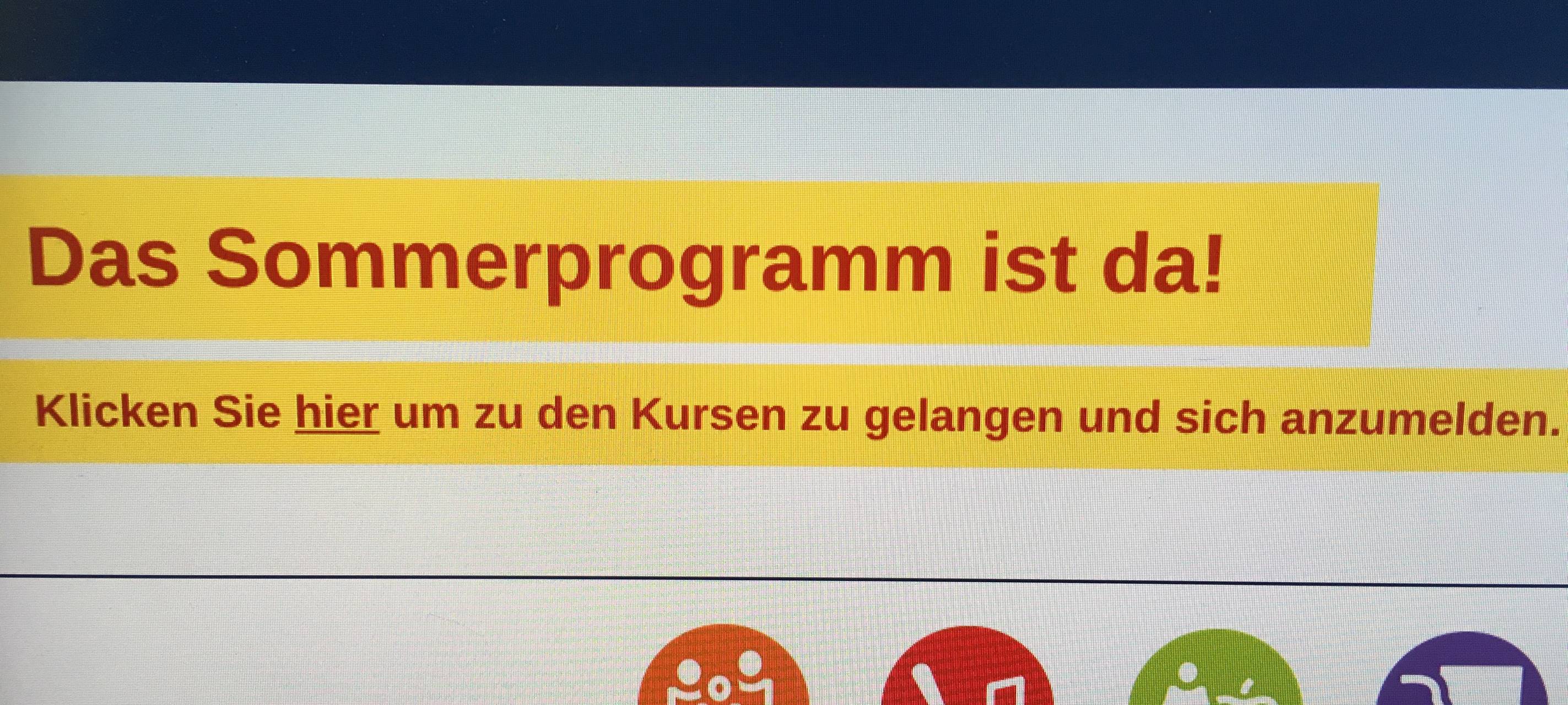 VHS-Sommerprogramm gestartet