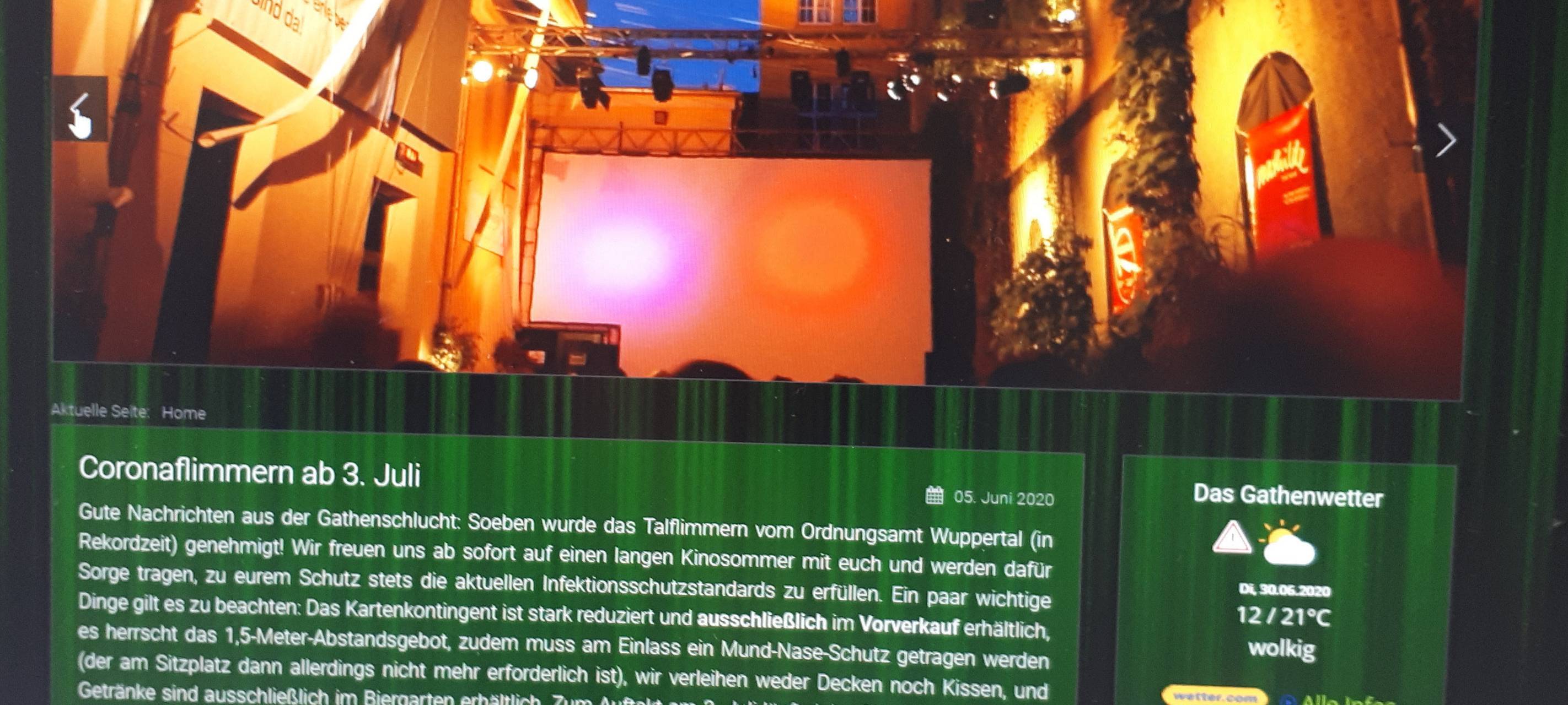 Talflimmern: positive Bilanz trotz Corona