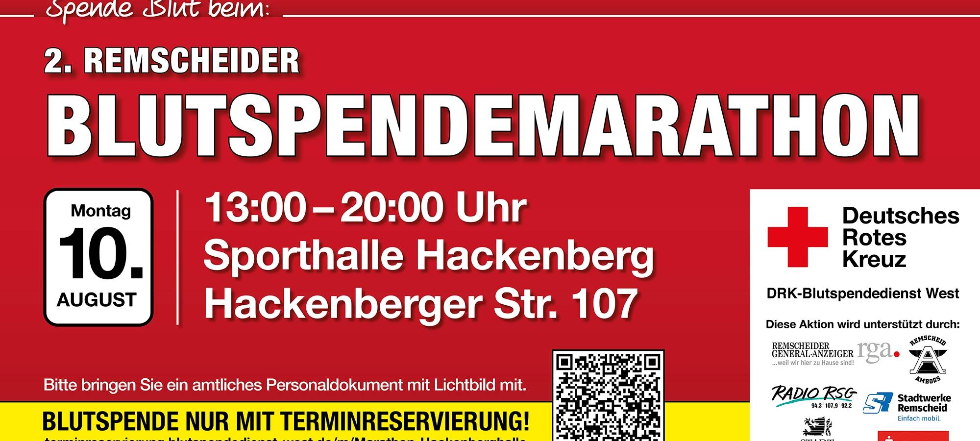 Remscheider Blutspende-Marathon 2020