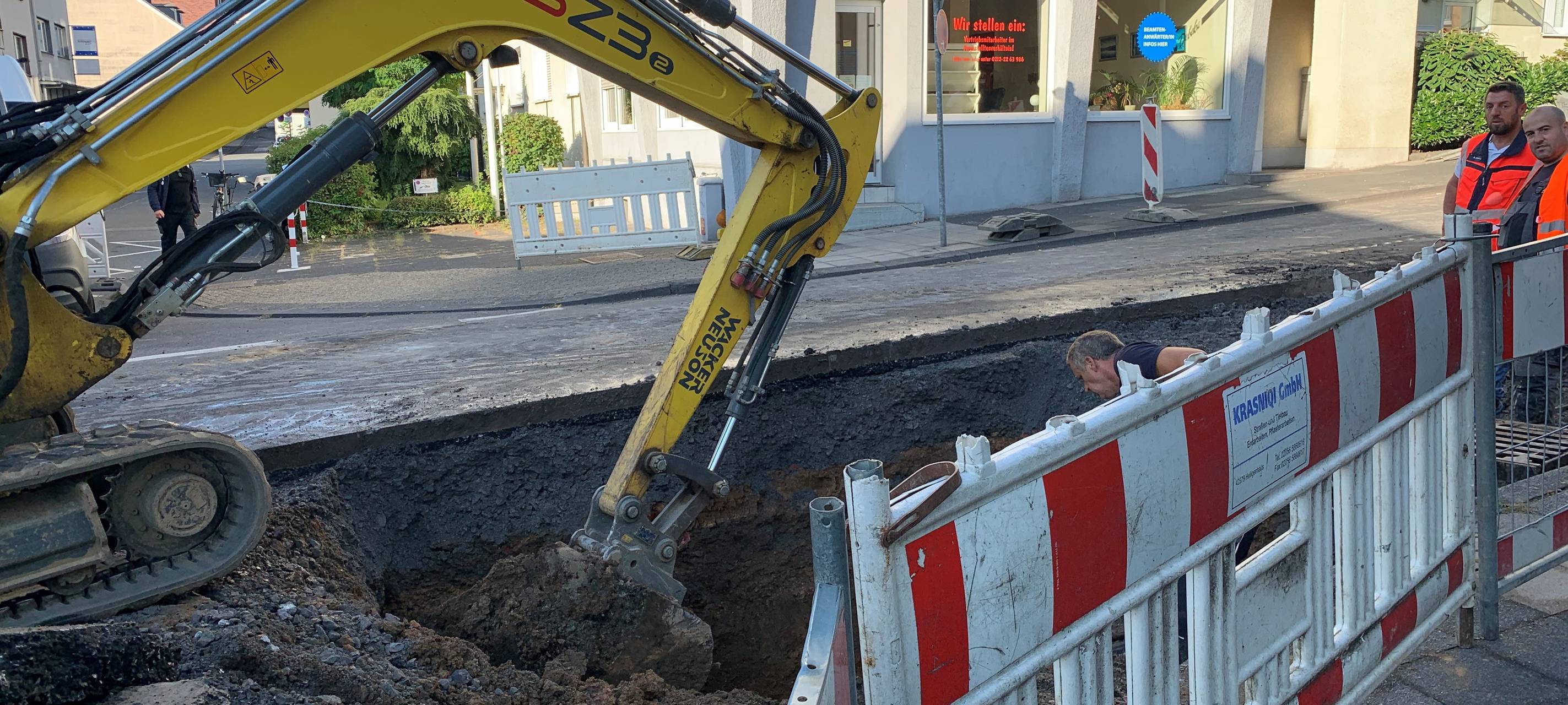 Nach Rohrbruch: Stadtwerke prüfen Zusammenhänge