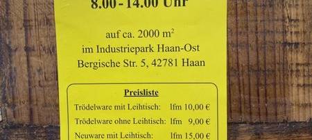 03.10. Hallentrödel in Haan