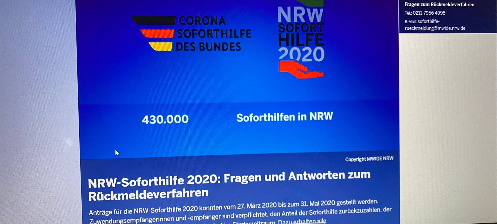 Selbsthilfe bei Soforthilfe-Ärger