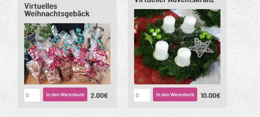 "Virtueller Adventsbasar"