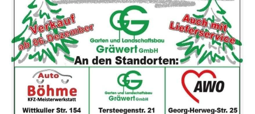 Solinger Unternehmen verkauft Weihnachtsbäume
