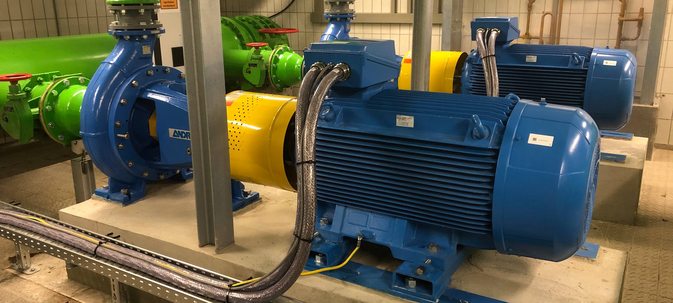 Neue Pumpen in der Druckerhöhungsanlage