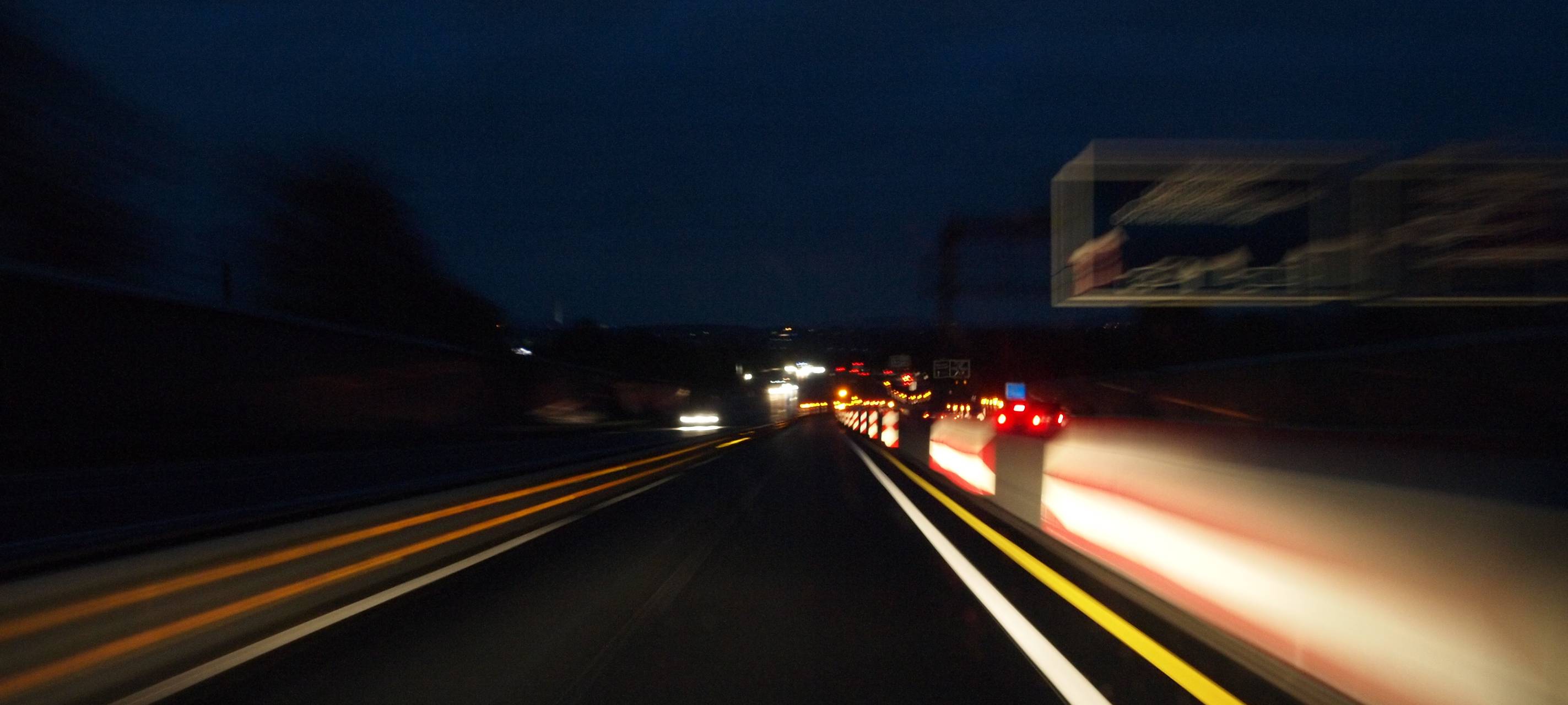 Horrorfahrt im Auto