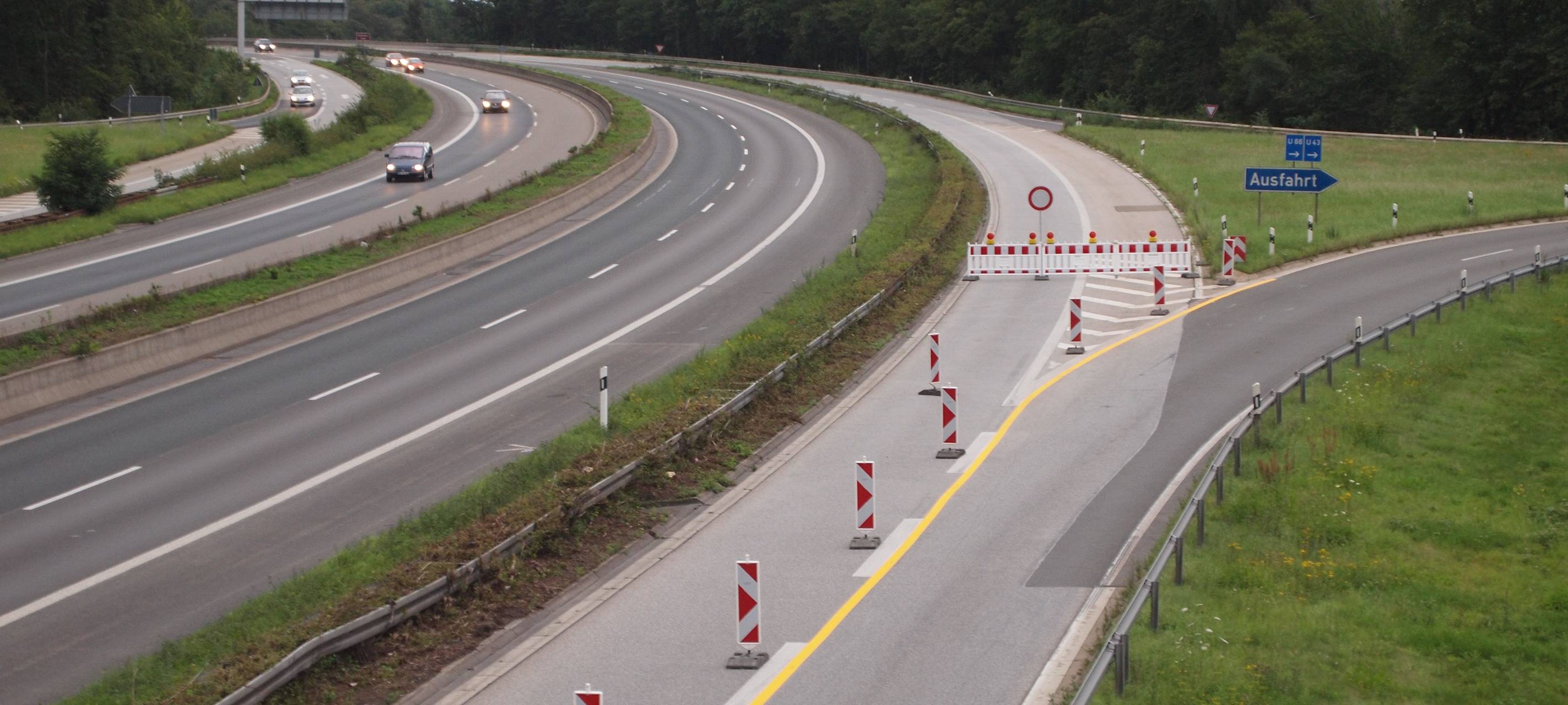 A1 ab 18 Uhr in Teilen voll gesperrt