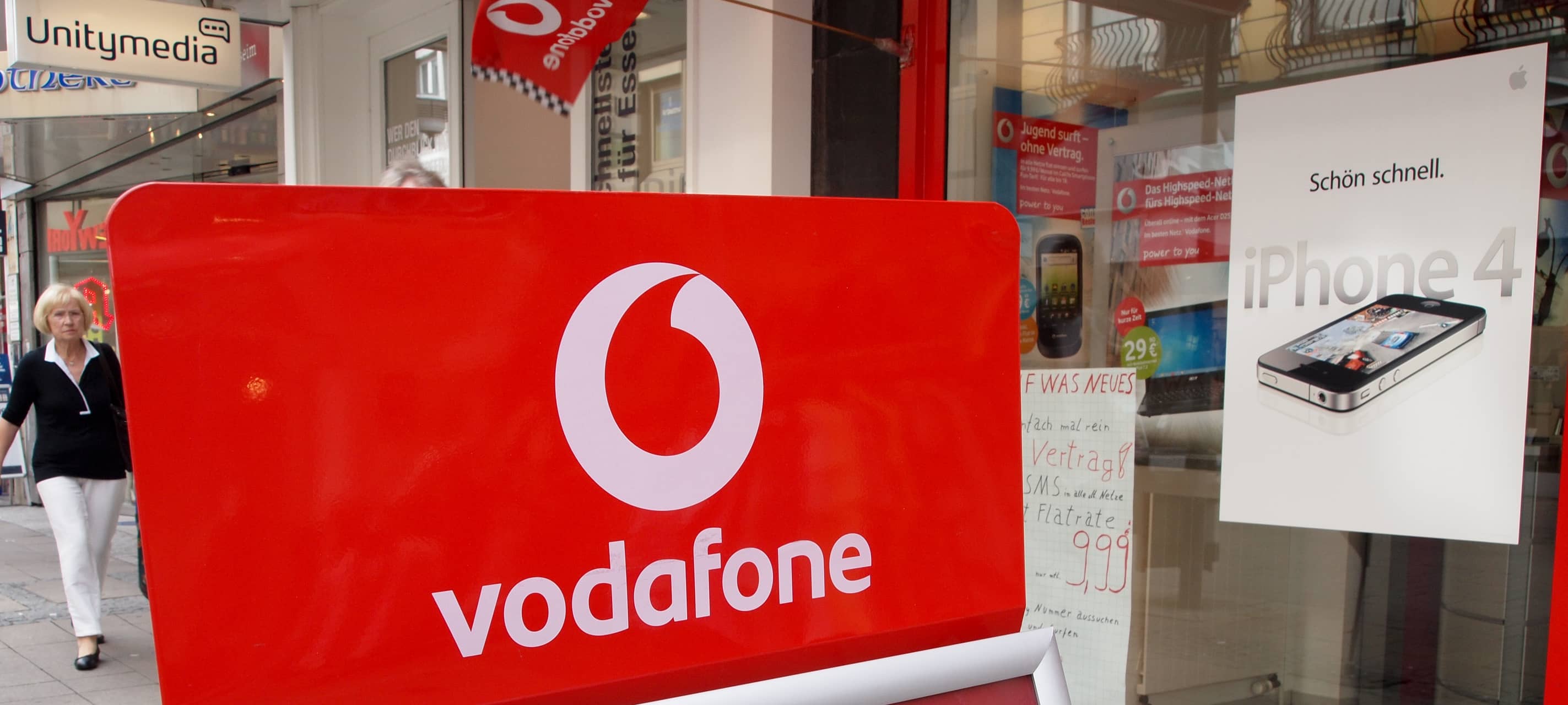 Vodafone stellt Frequenzen um