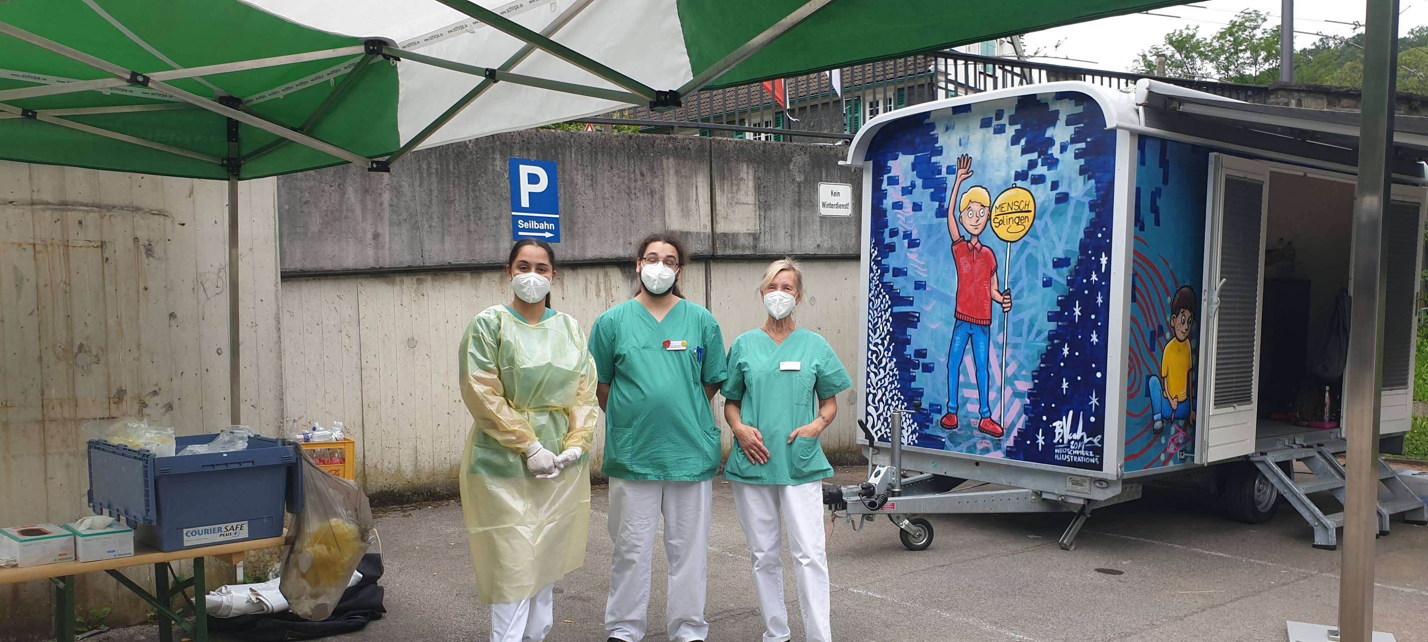 Helfer und Betroffene können sich umsonst auf Corona testen lassen
