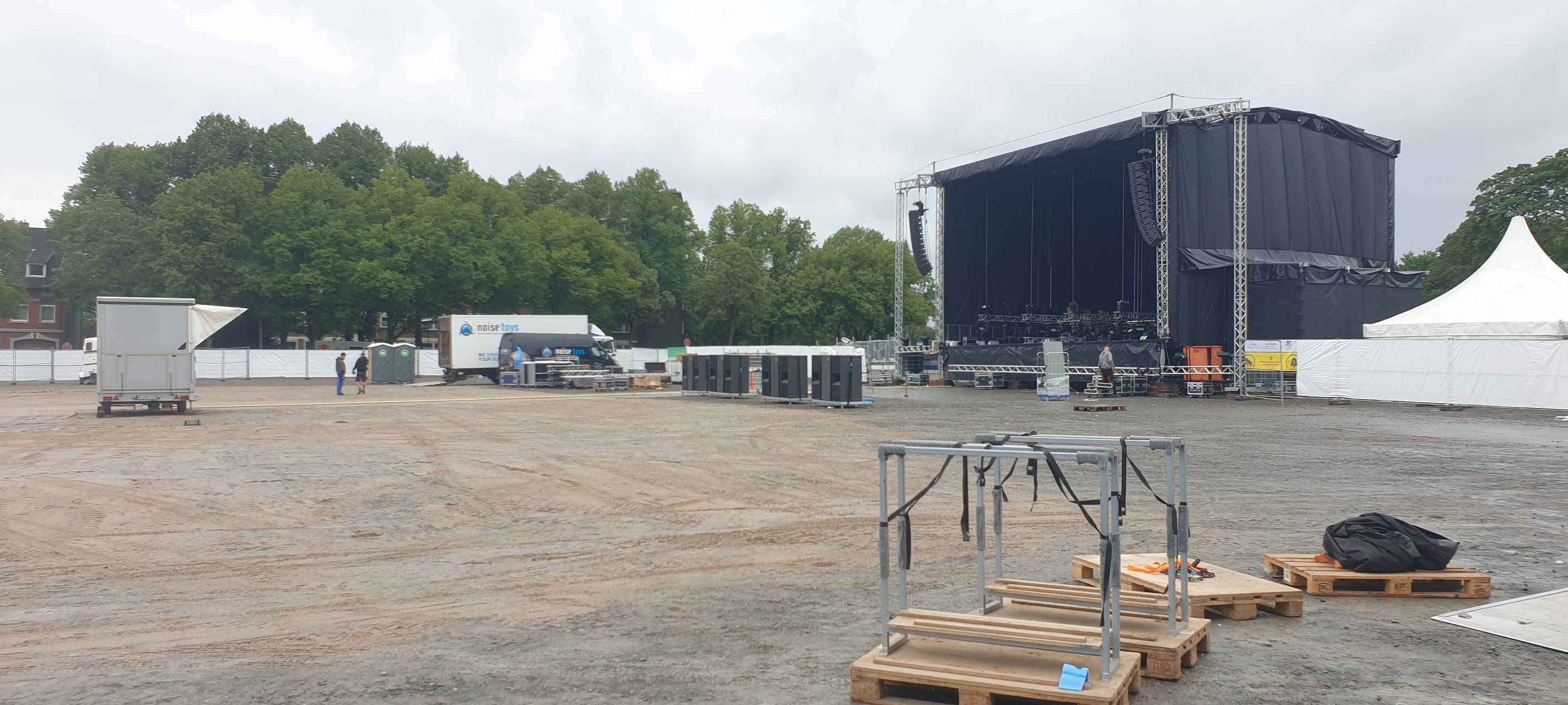 Festivalgelände in Remscheid nimmt Gestalt an