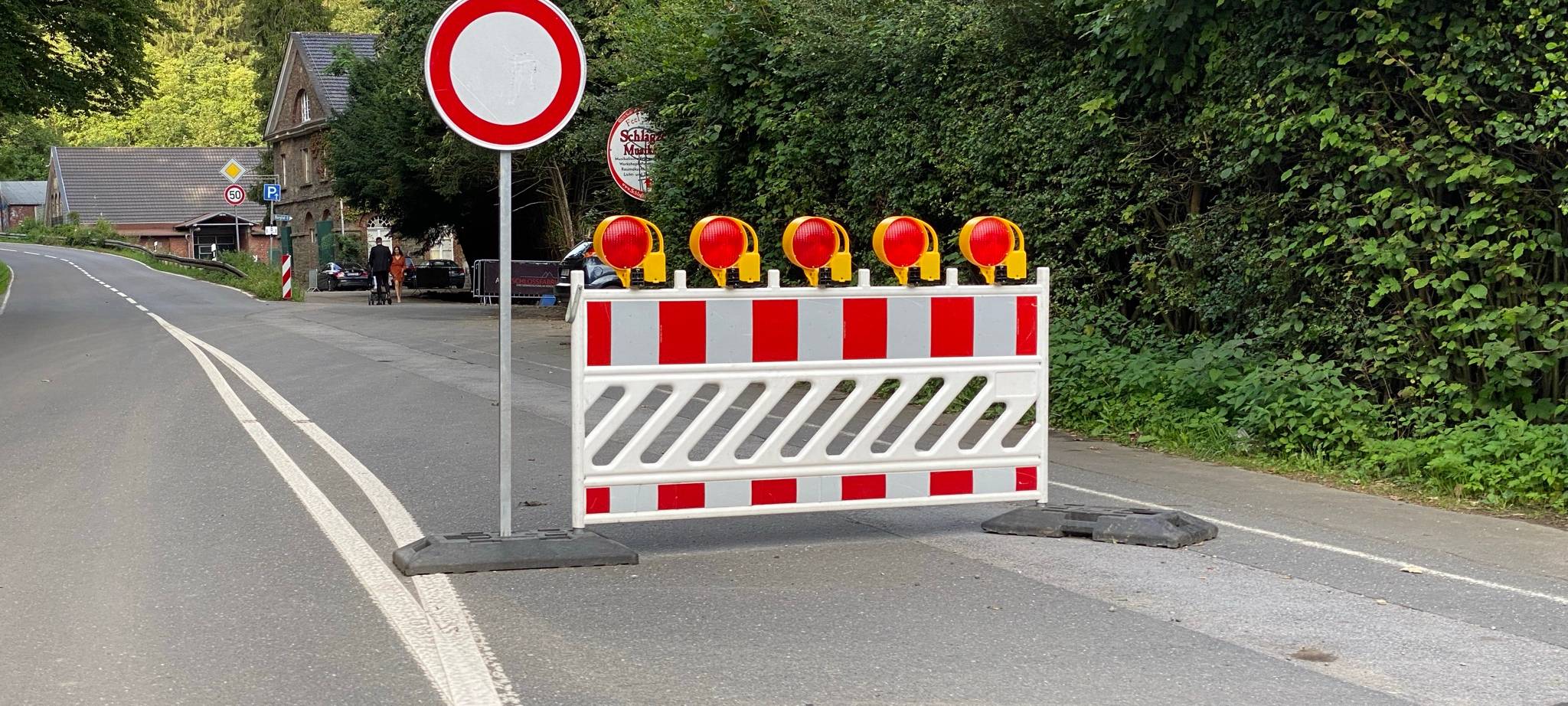 Feuersalamander in Solingen unterwegs - Sperrung