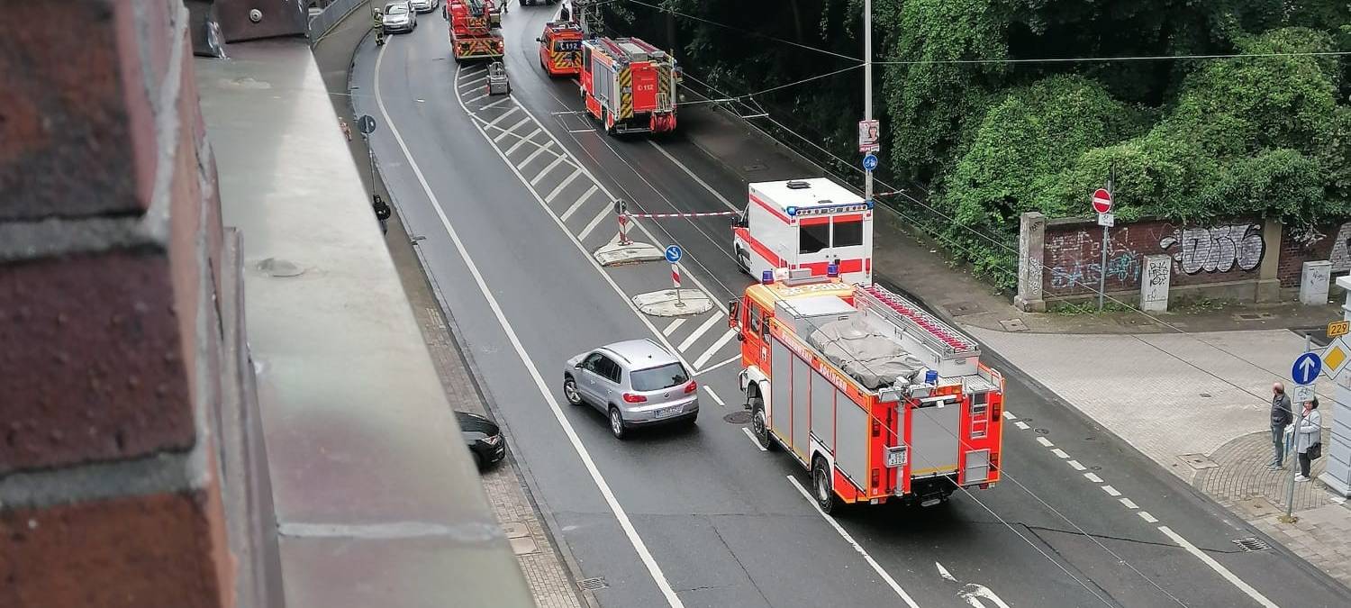 Feuerwehreinsatz auf Grünewalder Straße