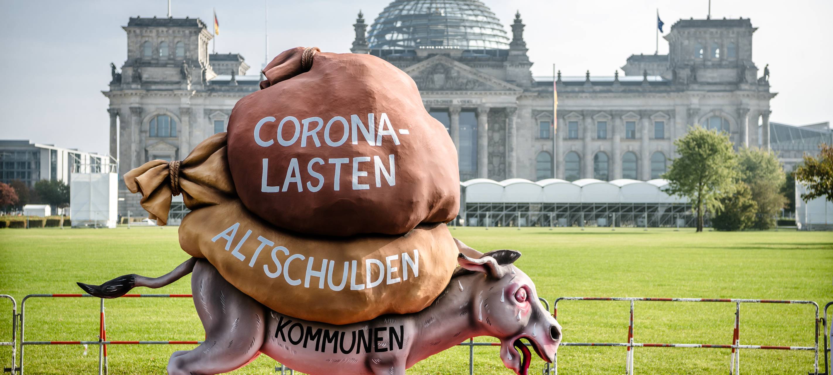 Städtetag mit Esel in Berlin