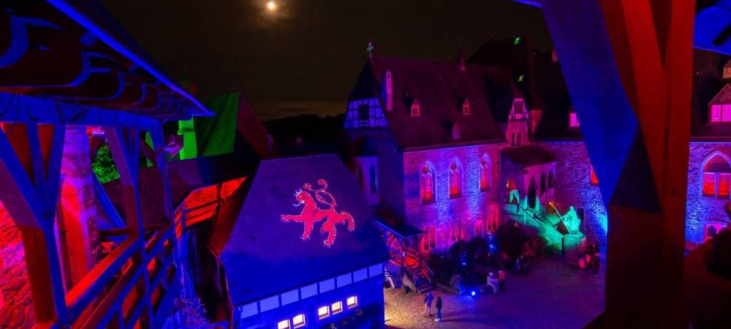 Auf Schloss Burg ist das "Burgleuchten" zurück
