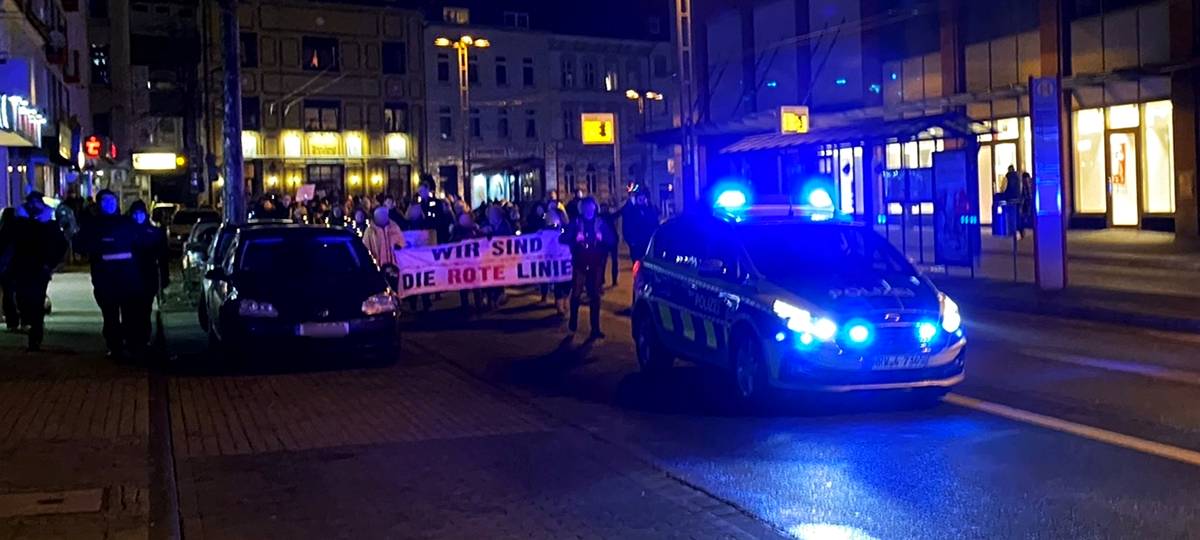 Solinger Coronademo mit Zwischenfällen