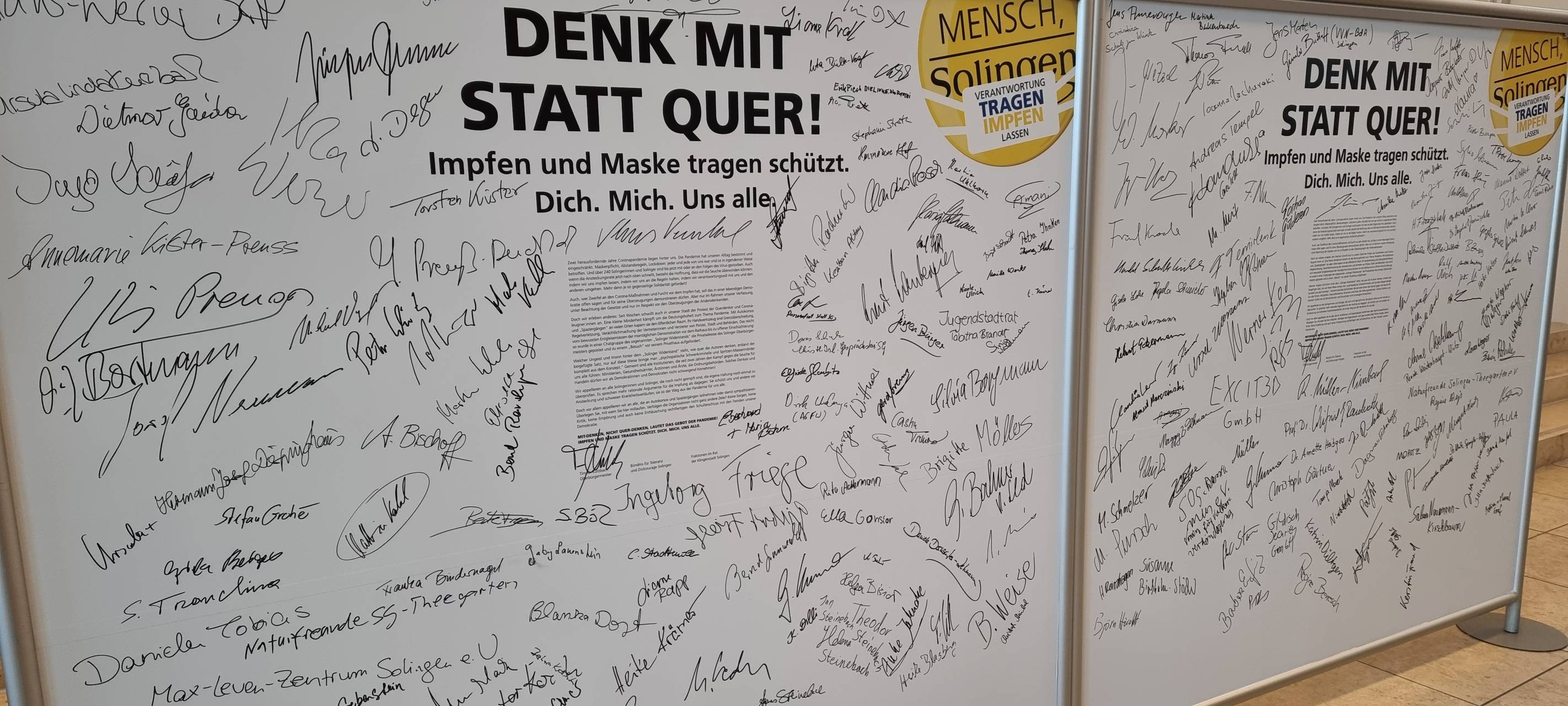 Unterschriftensammlung für Resolution auch Online