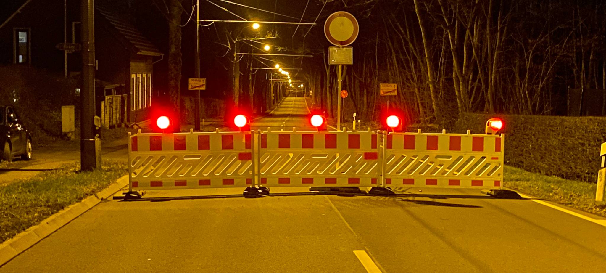 Brückensperrung an der Lempstraße in Remscheid