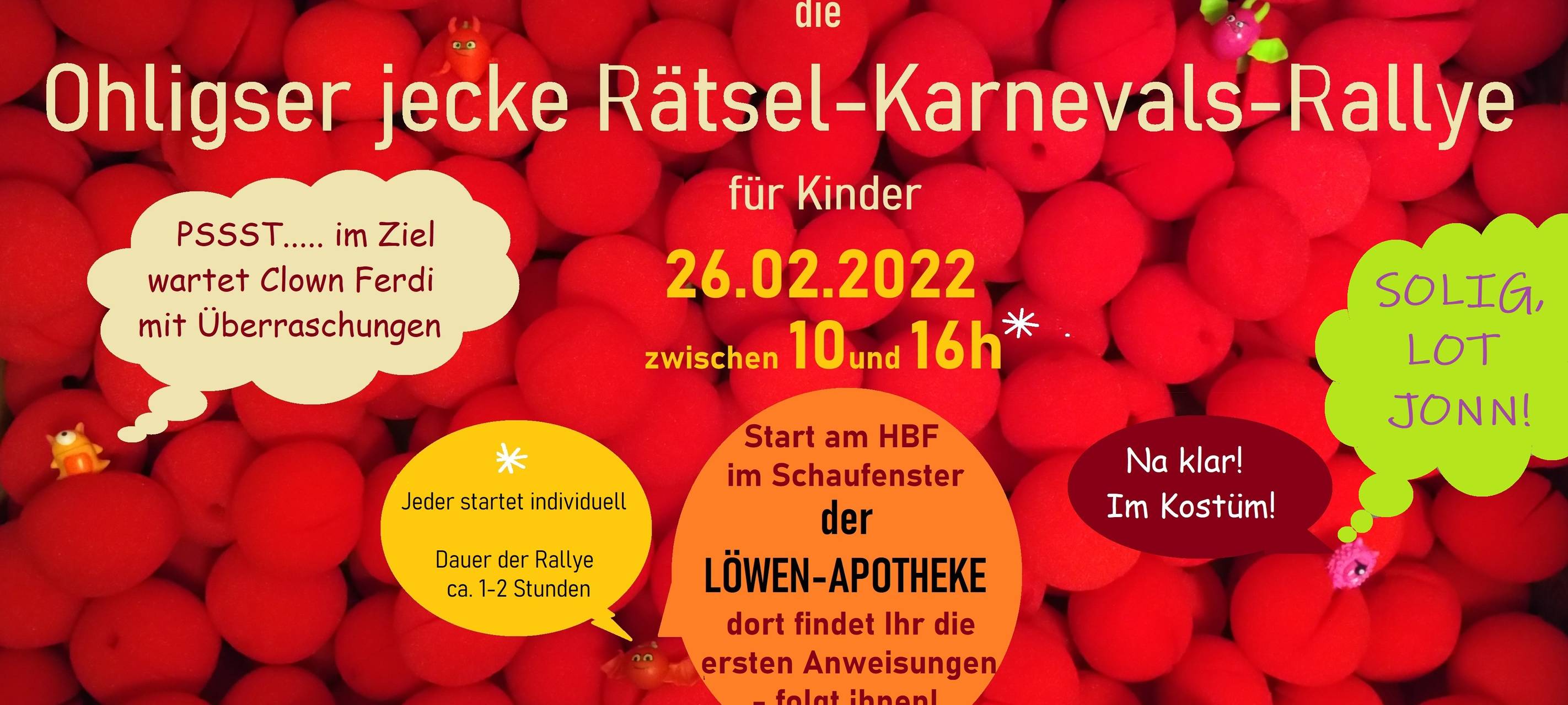 Karnevals-Rätsel-Rallye in Solingen Ohligs