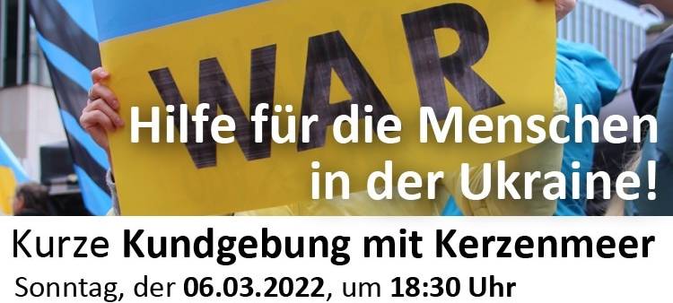 Heute: Friedens-Kundgebung in Solingen