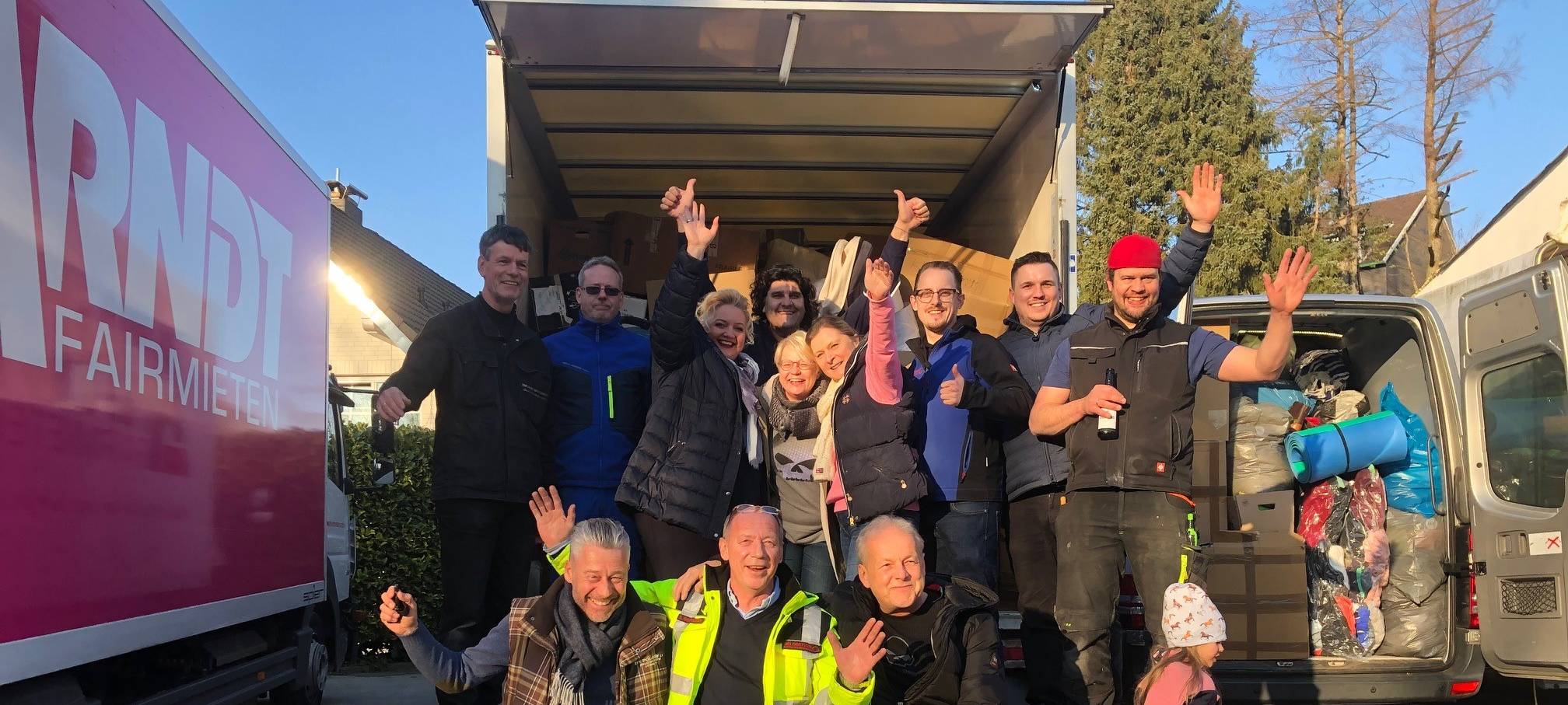 Remscheider Hilfskonvoi mit großer Ladung und gutem Gefühl