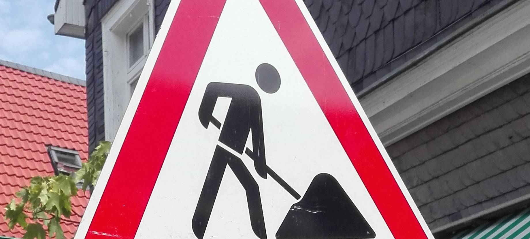 Bauarbeiten auf der Schützenstraße