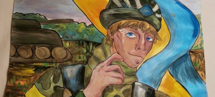 Bilder von 12-jähriger Ukrainerin werden für den guten Zweck verkauft