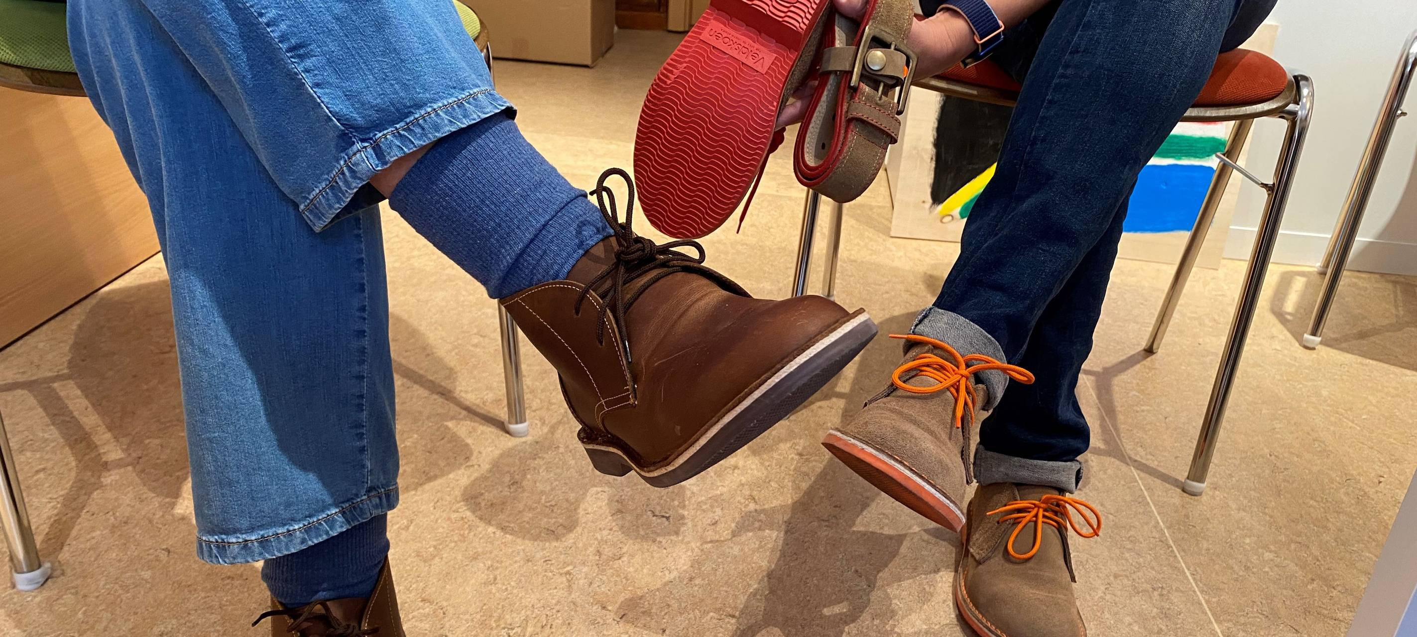 Fair gehandelte Schuhe im Lüttringhauser Weltladen