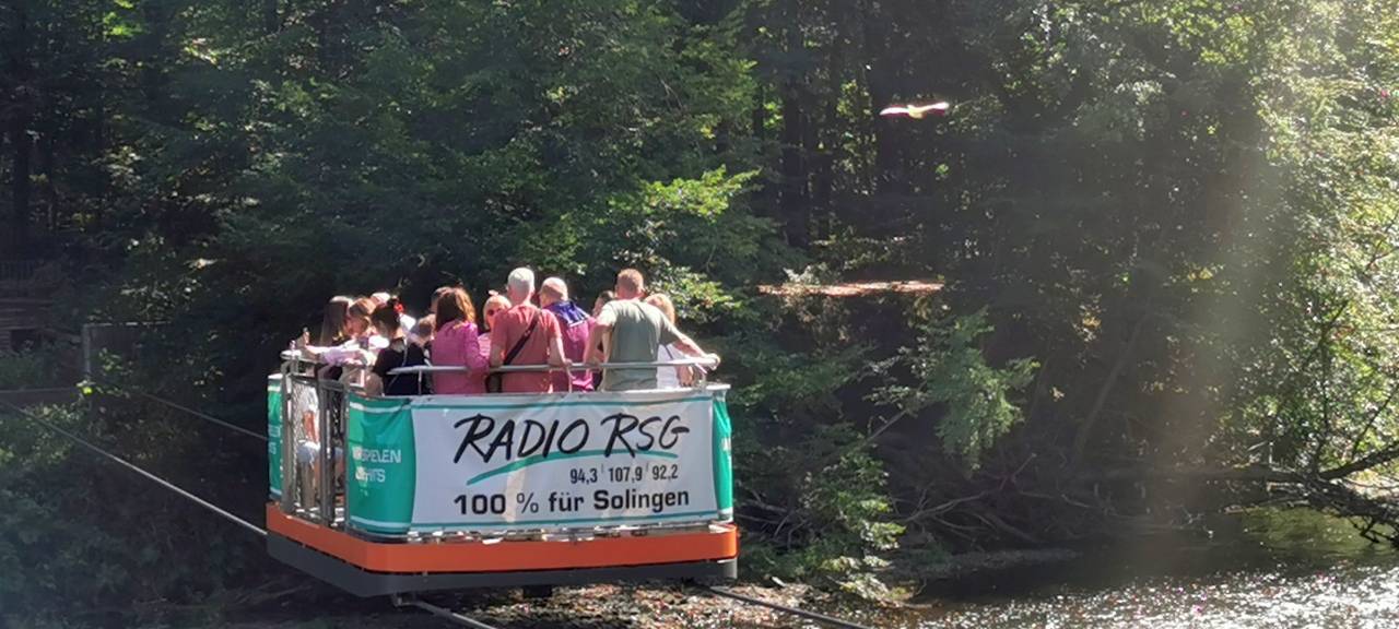 Schwebefähre im Müngstener Brückenpark außer Betrieb