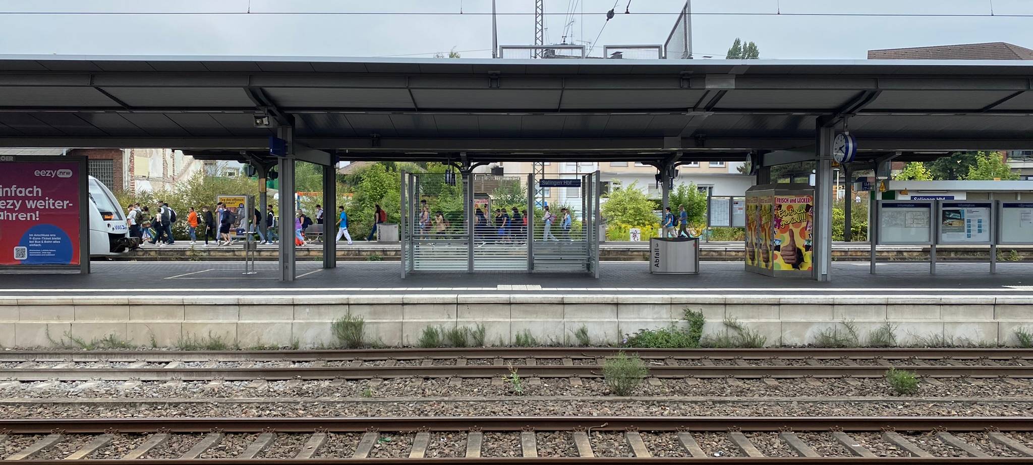 Streckensperrung: Kaum Züge am Solinger Hauptbahnhof