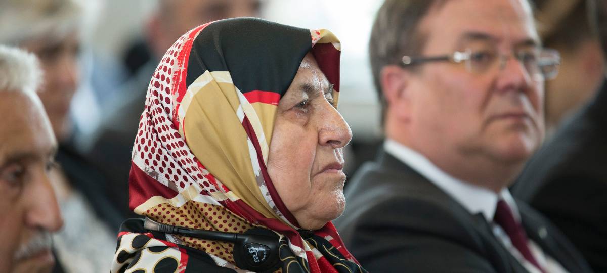 Trauergebet für Mevlüde Genc an der Unteren Wernerstraße