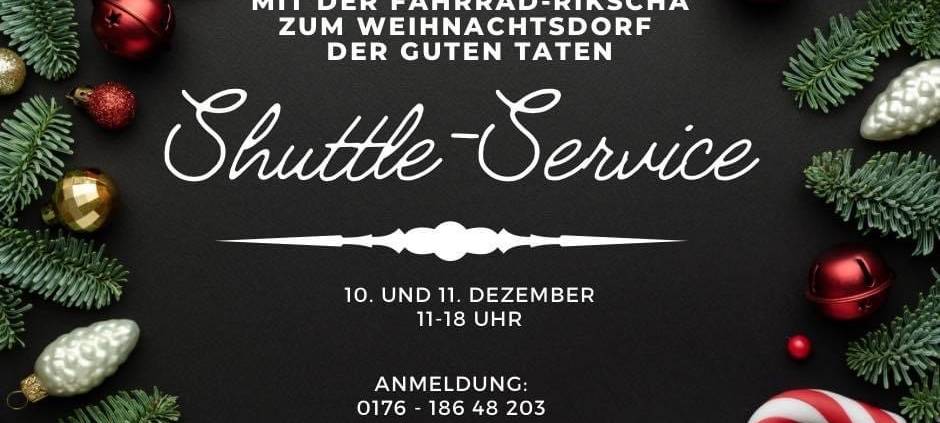 Mit der Fahrrad-Rikscha zur RSG-Weihnachtswette