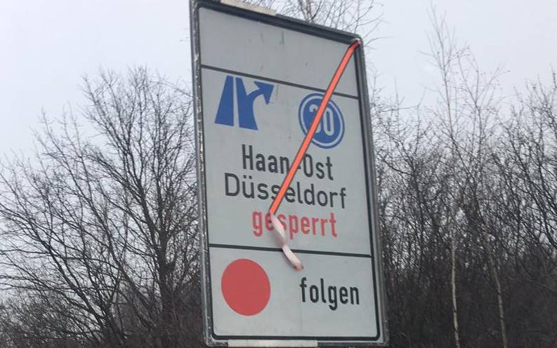 A46 bei Wuppertal übers Wochenende vollgesperrt