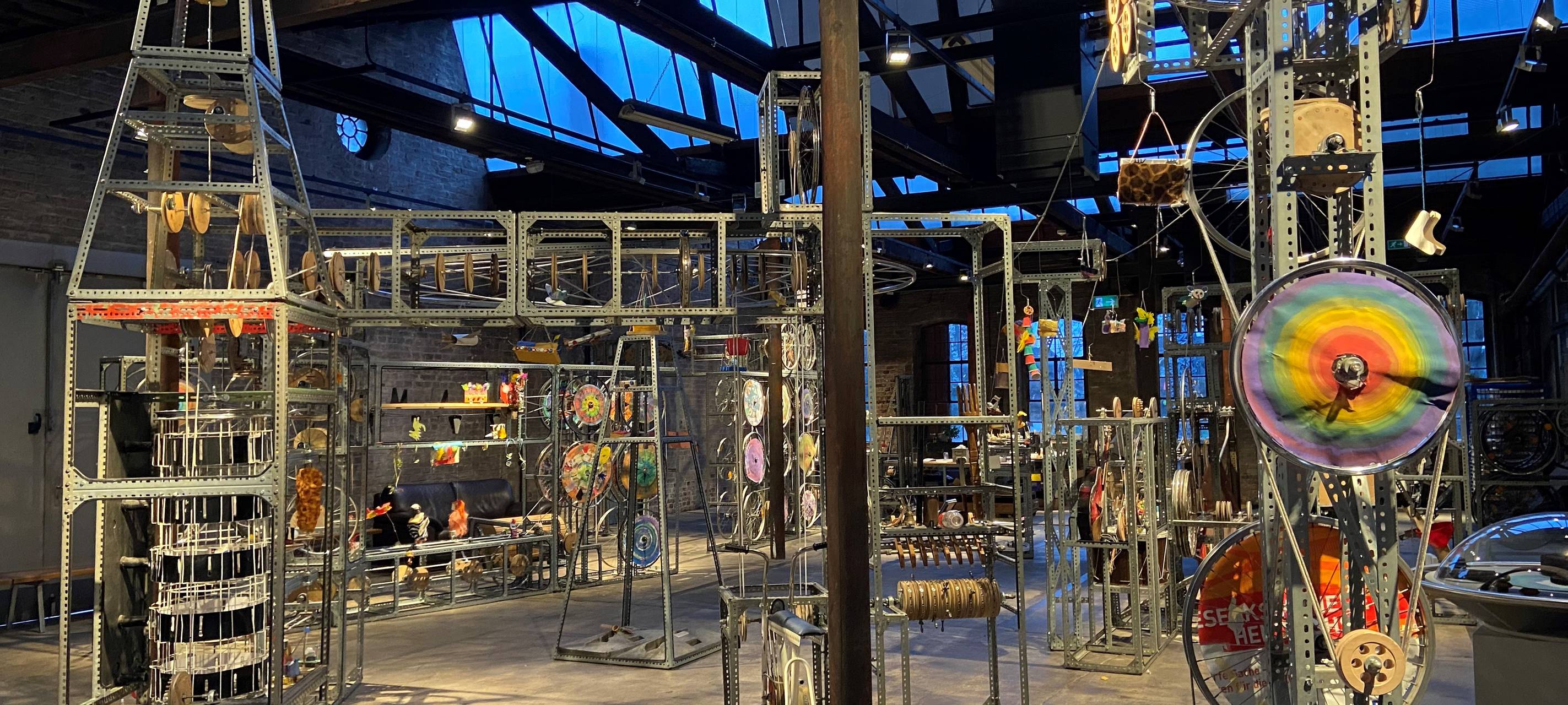 Mitmach-Maschine im Solinger Industriemuseum