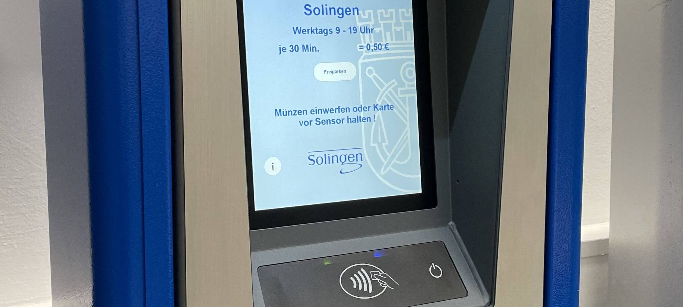 Parkscheinautomaten in Solingen werden getauscht