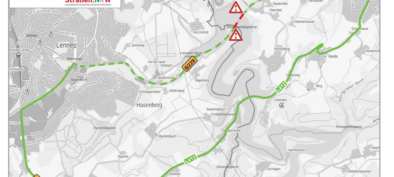 Viele Staus in den Osterferien in Remscheid