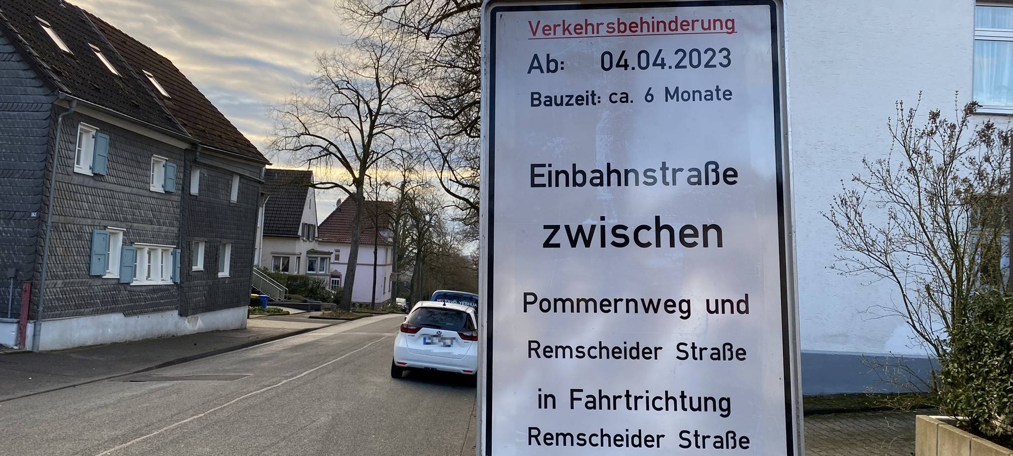 Klingenstraße in Solingen gesperrt
