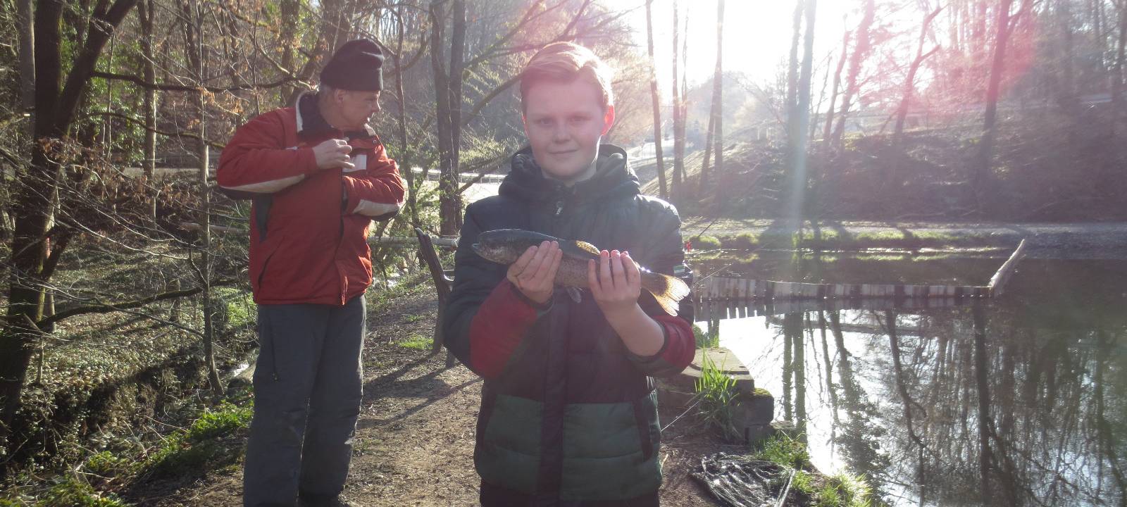 Morgens am Angelteich