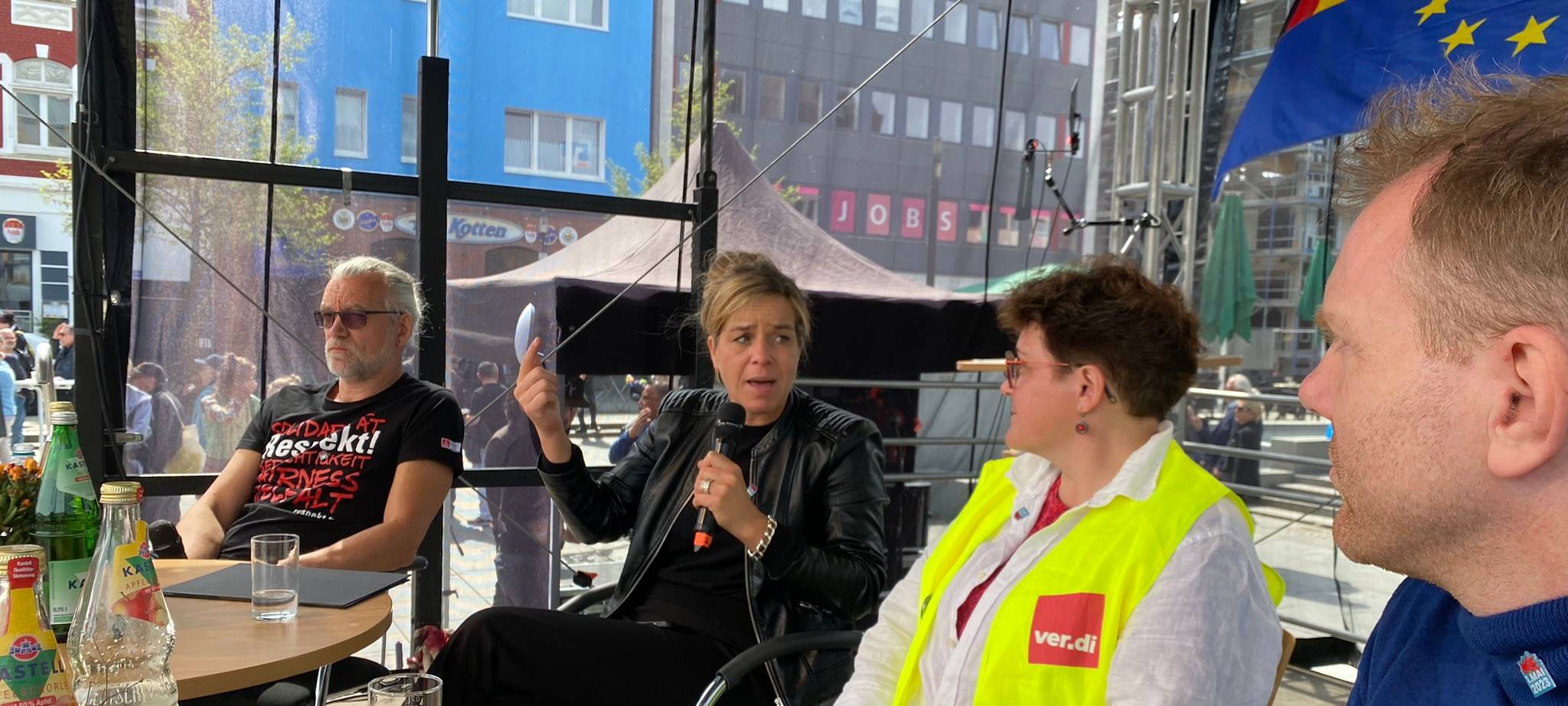 Maikundgebung in Solingen mit Mona Neubaur