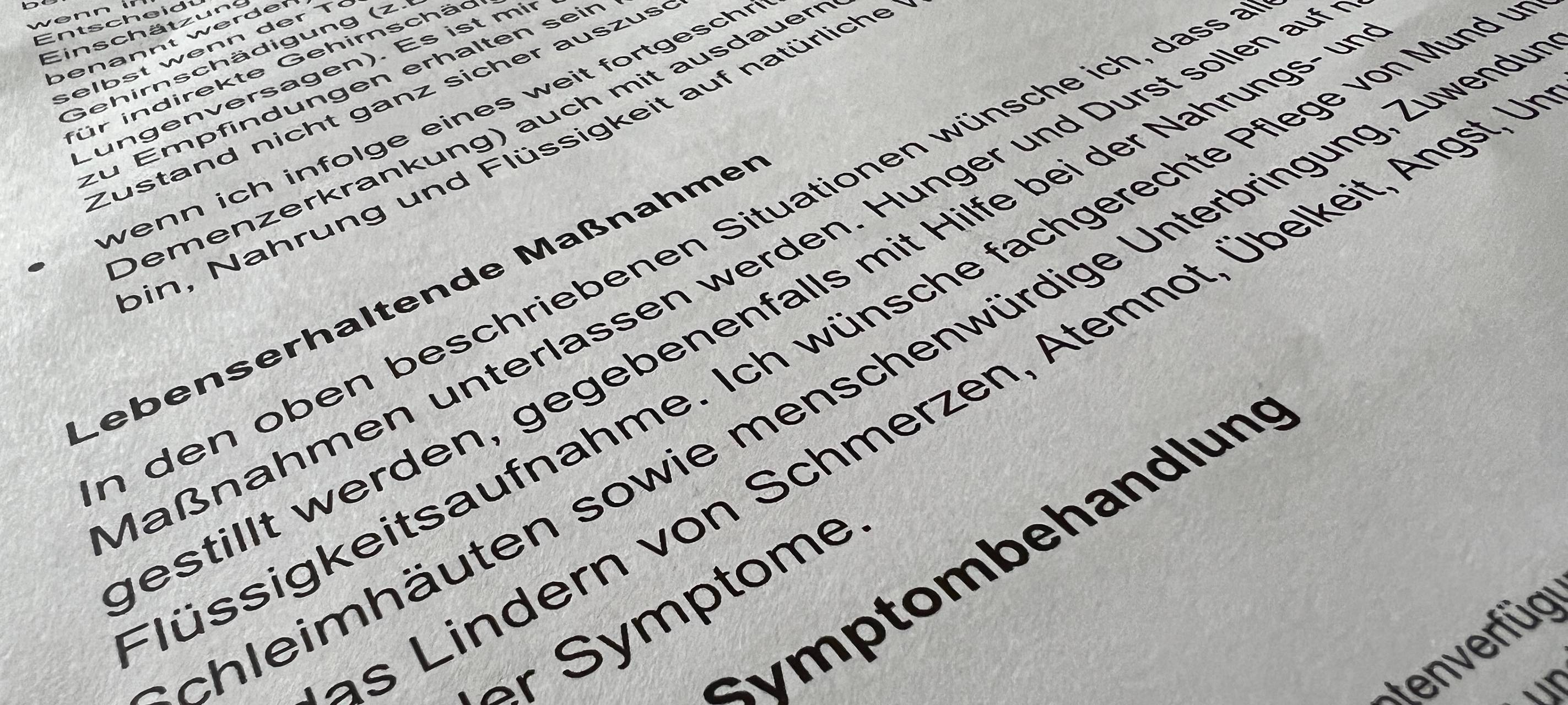 Wie mache ich eine Patientenverfügung?