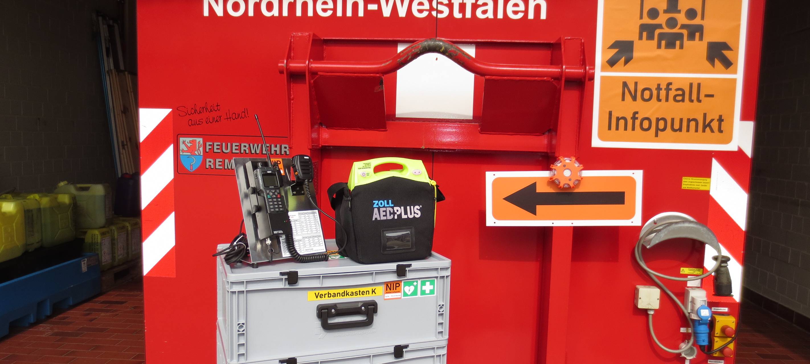 Ausstattung für Notfall-Infopunkte in Remscheid